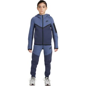Nike Tech Fleece Sportswear Trainingspak Kids Blauw Donkerblauw Zwart