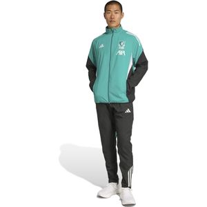 adidas Liverpool Presentatie Trainingspak Full-Zip Europees 2025-2026 Groen Zwart Wit