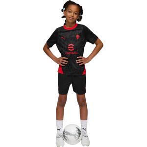 PUMA AC Milan Trainingsset 2025-2026 Kids Zwart Rood