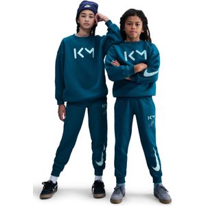 Nike Kylian Mbappé Club Fleece Joggingpak Hooded Kids Blauwgroen Lichtblauw