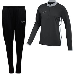 Nike Academy 25 Trainingspak 1/4-Zip Dames Zwart Grijs Wit