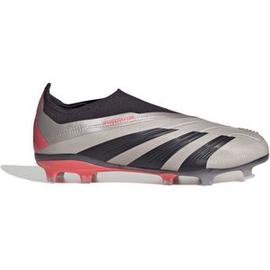 adidas Predator Elite Veterloze Gras Voetbalschoenen (FG) Kids Zilver Zwart Roze