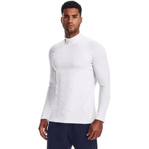 Under Armour ColdGear Ondershirt Lange Mouwen Wit Zwart