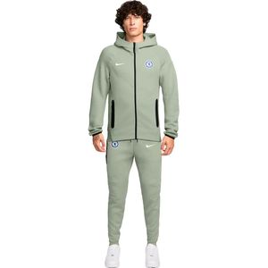 Nike Chelsea Tech Fleece Trainingspak Full-Zip 2025-2026 Lichtgroen Groen