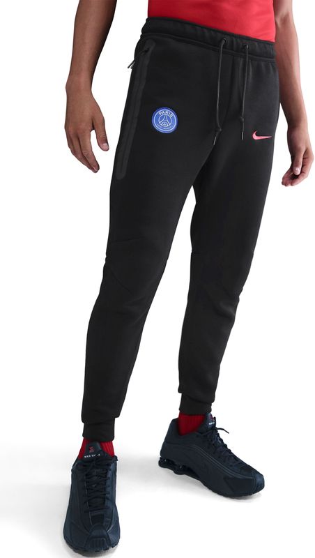 Nike - Paris Saint-Germain Tech Fleece - Joggingbroek - Zwart Rood