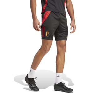 adidas België Trainingsbroekje 2024-2026 Zwart Rood Goud