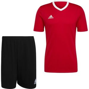 adidas Entrada 22 Trainingsset Rood Zwart Wit