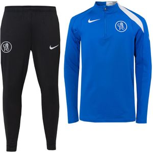 Nike Chelsea Strike Trainingspak 1/4-Zip 2025-2026 Kids Blauw Zwart