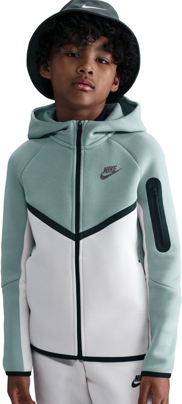 Nike - Sportswear Tech Fleece - Vest - Grijsgroen Wit Zwart