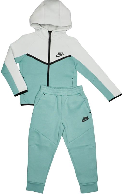 Nike Tech Fleece Trainingspakken Peuter - Groen - Maat 92 - 98 CM