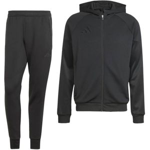 adidas Tiro 25 Casual Trainingspak Full-Zip Hooded Zwart