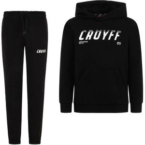 Cruyff League Joggingpak Hooded Kids Zwart