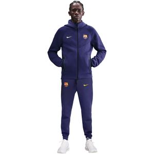 Nike FC Barcelona Tech Fleece Trainingspak Full-Zip 2025-2026 Donkerpaars Goud