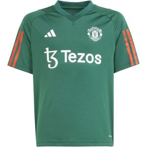 adidas Manchester United Trainingsshirt 2023-2024 Kids Groen Rood Wit