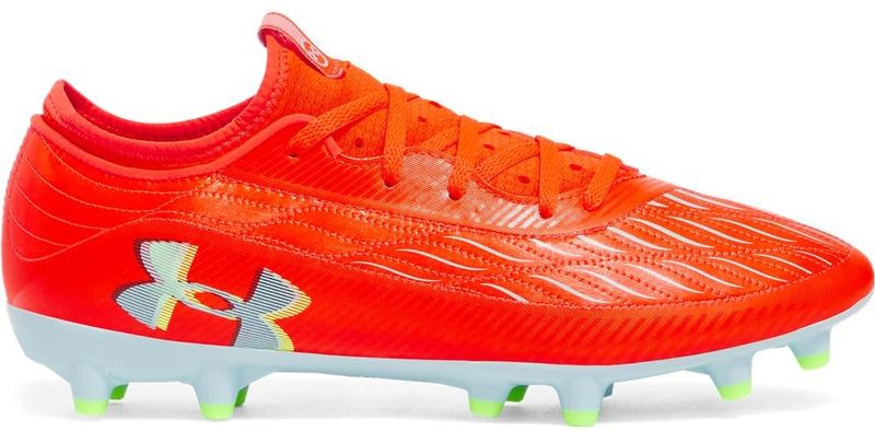 Under Armour - Magnetico Select 4.0 - Voetbalschoenen - Oranje Grijs Neongeel