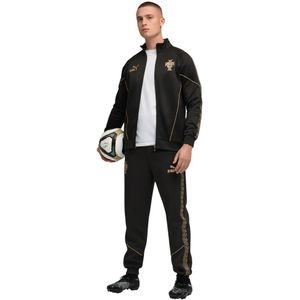 PUMA Portugal Pantera Negra Anthem Trainingspak Hooded Woven Zwart Goud