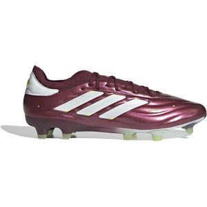 adidas Copa Pure 2 Elite KT Gras Voetbalschoenen (FG) Bordeauxrood Wit Geel