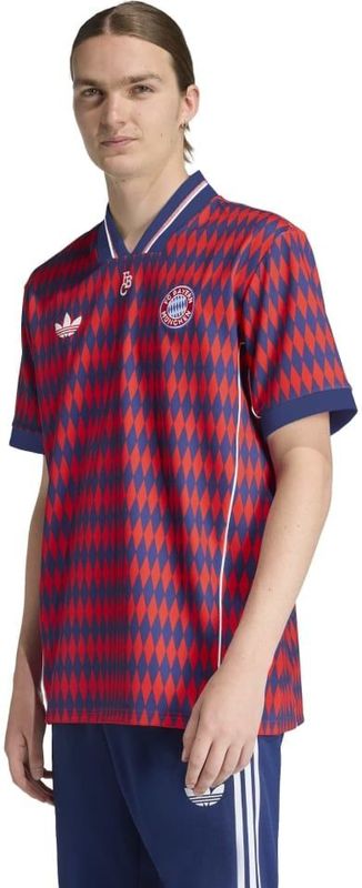 adidas - Bayern München Lifestyler - T-shirt - Rood Blauw Wit