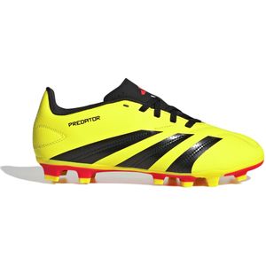 adidas Predator Club Gras / Kunstgras Voetbalschoenen (MG) Kids Felgeel Zwart Rood