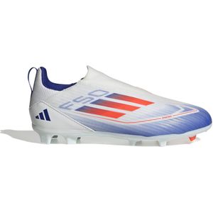 adidas F50 League Veterloze Gras Voetbalschoenen (FG) Kids Wit Rood Blauw