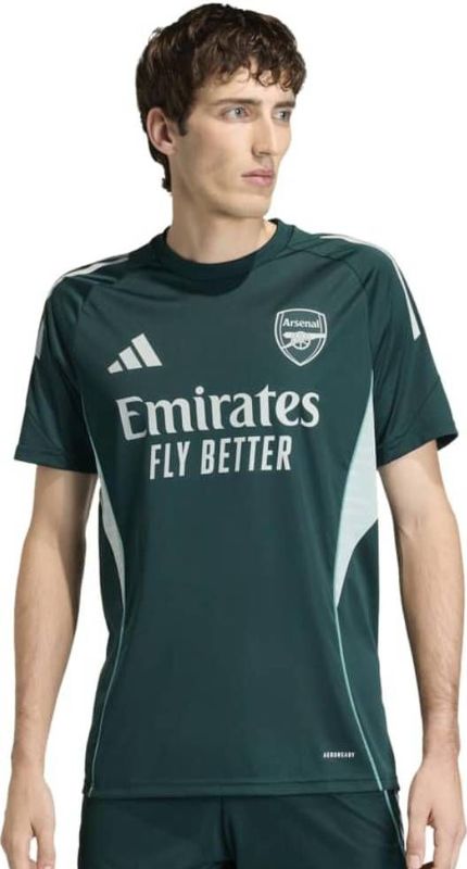 adidas Arsenal Trainingsshirt 2025-2026 Donkergroen Grijs