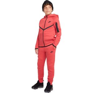 Nike Tech Fleece Sportswear Trainingspak Kids Rood Zwart