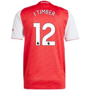 adidas Arsenal J. Timber 12 Thuisshirt Authentic 2025-2026