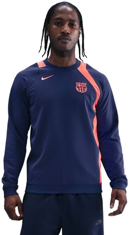 Nike FC Barcelona Total 90 Trainingstrui 2025-2026 Donkerblauw Oranje