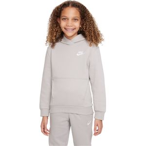 Nike Sportswear Club Fleece Hoodie Kids Grijs Wit