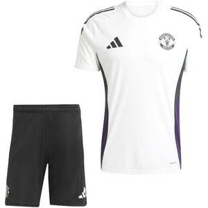 adidas Manchester United Trainingsset 2025-2026 Wit Zwart Paars