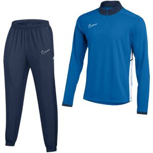 Nike Academy 25 Trainingspak 1/4-Zip Kids Blauw Donkerblauw Wit