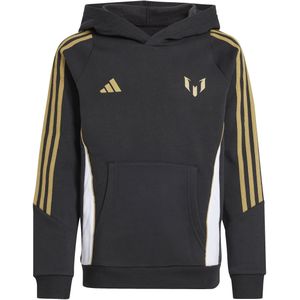 adidas Messi Sweat Hoodie Kids Zwart Goud Wit