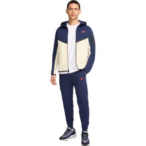 Nike Tech Fleece Sportswear Trainingspak Donkerblauw Beige Rood