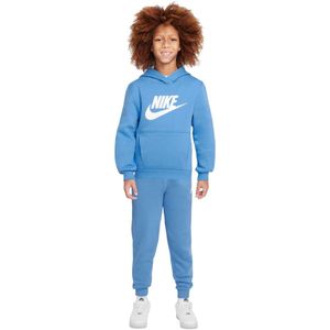 Nike Sportswear Club Big Logo Fleece Hoodie Trainingspak Kids Blauw Wit