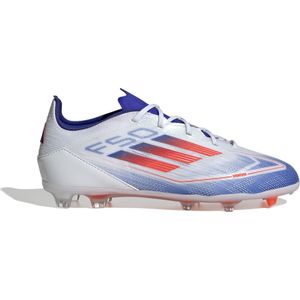 adidas F50 Pro Gras Voetbalschoenen (FG) Kids Wit Rood Blauw