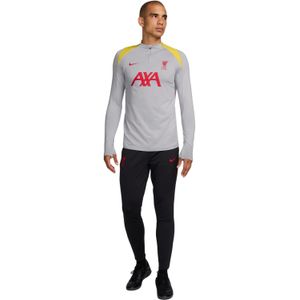 Nike Liverpool Strike Trainingspak 1/4-Zip 2024-2025 Grijs Donkergrijs Geel Rood