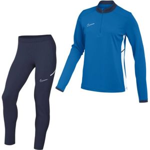 Nike Academy 25 Trainingspak 1/4-Zip Dames Blauw Donkerblauw Wit