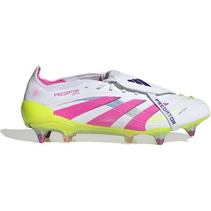 adidas Predator Elite FT IJzeren-Nop Voetbalschoenen (SG) Wit Roze Neongeel