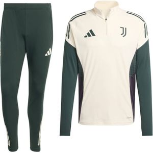 adidas Juventus Trainingspak 1/4-Zip Europees 2025-2026 Beige Groen Zwart