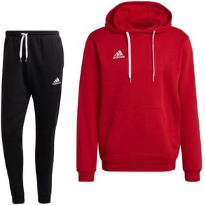 adidas Entrada 22 Sweat Hoodie Trainingspak Rood Zwart Wit