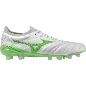 Mizuno Morelia Neo IV Beta Japan Gras Voetbalschoenen (FG) Zilver Felgroen