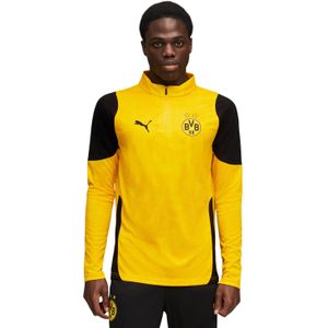 Puma - Bvb Borussia Dortmund 25/26 - Training Sweatshirt - Met Halve Rits
