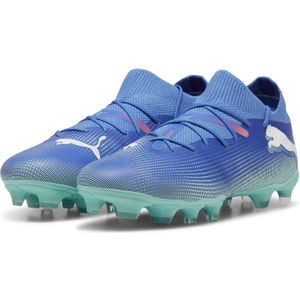 PUMA Future 7 Match Gras / Kunstgras Voetbalschoenen (MG) Dames Blauw Turquoise Wit