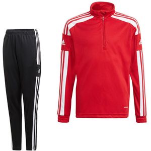 adidas Squadra 21 Trainingspak Kids Rood Zwart Wit