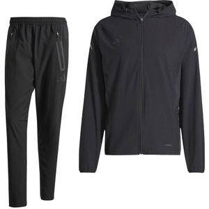 adidas Tiro 25 Vis Tech Pro Hooded Trainingspak Full-Zip Zwart Donkergrijs