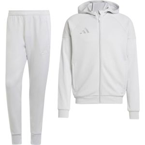 adidas Tiro 25 Casual Trainingspak Full-Zip Hooded Lichtgrijs Wit