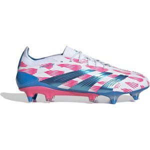 adidas Predator Elite IJzeren-Nop Voetbalschoenen (SG) Wit Roze Blauw