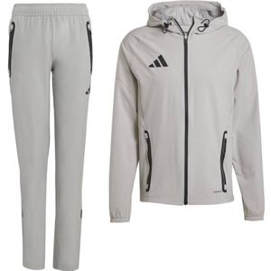 adidas Tiro 25 Vis Tech Competition Hooded Trainingspak Full-Zip Kids Grijs Zwart