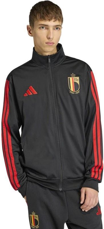 adidas België DNA Trainingsjack 2026-2028 Zwart Rood