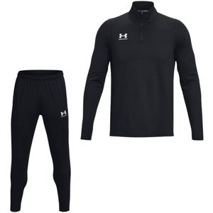 Under Armour Challenger Trainingspak 1/4-Zip Zwart Wit